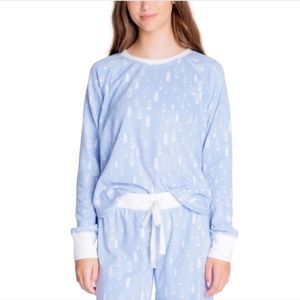 Insomniax Printed Long Sleeve Pajama Top.